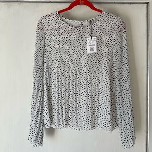 ASOS Stradivarius black and white top